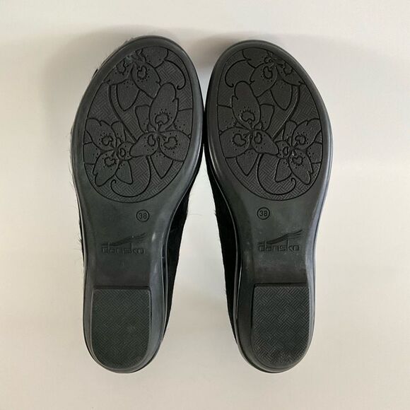 Pony Hair Dansko Olivia Loafer Low Comfort Heel Black 38 - Picture 9 of 13